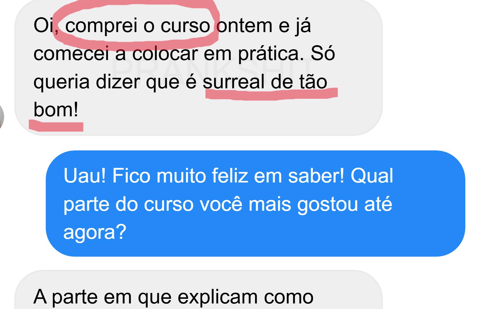 Depoimento do aluno 2